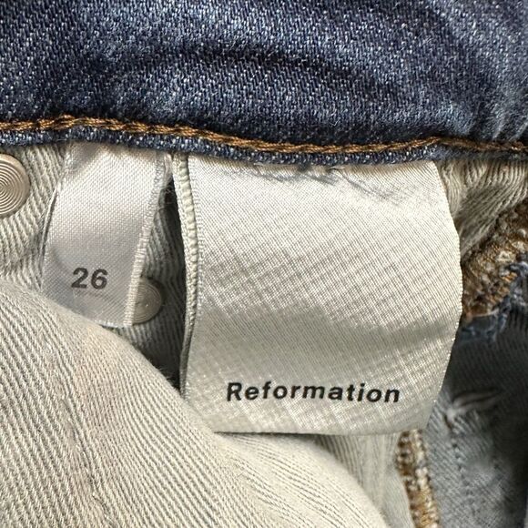 Reformation High & Skinny Jean Havana Wash Size 26 - Picture 7 of 9